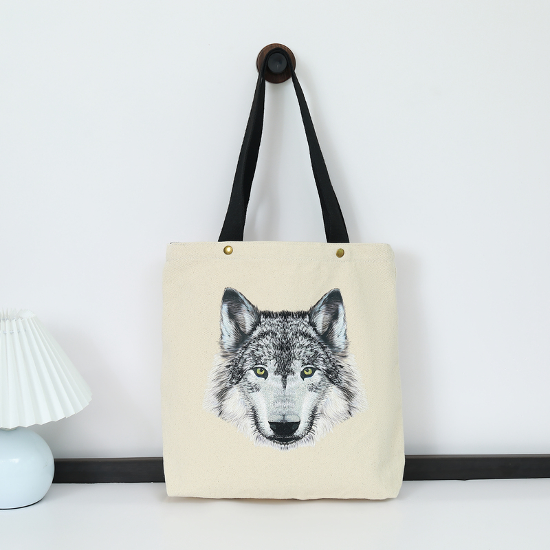 Gahumi Wholesale New Custom Wolf's Head Tote Bag-25